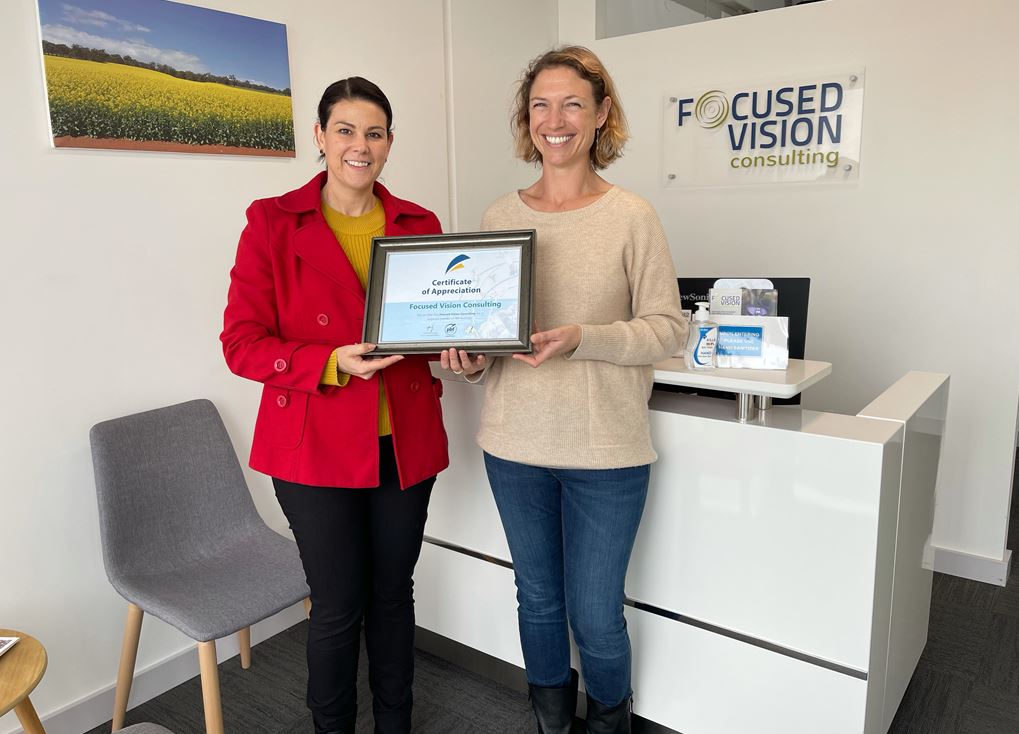 A Certificate of Appreciation for FVC